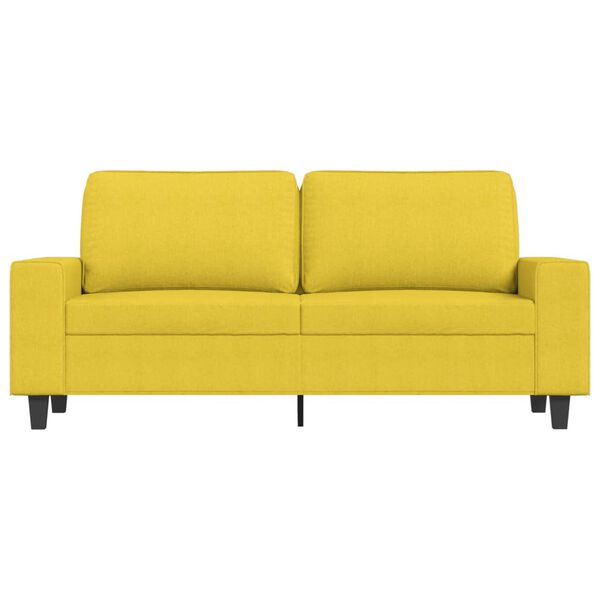 vidaXL 2-personers sofa 140 cm stof lysegul