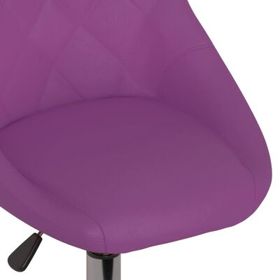 vidaXL drejelige spisebordsstole 4 stk. kunstlæder lilla