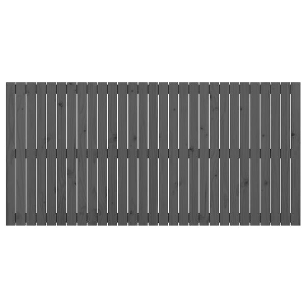 vidaXL sengegavl 185x3x90 cm massivt fyrretr&aelig; gr&aring;