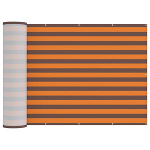 vidaXL Balkon Afsk&aelig;rmning 150 x 500 cm Stof med PU-bel&aelig;gning