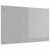 vidaXL K&oslash;kkenbacksplash Lysegr&aring; 80 x 50 cm h&aelig;rdet glas