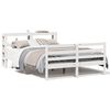 vidaXL sengeramme uden madras 150x200 cm massivt fyrretr&aelig; hvid