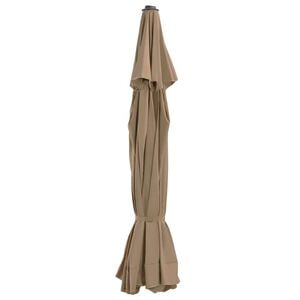 vidaXL udskiftningsdug til parasol 515 cm gr&aring;brun