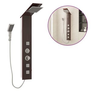 vidaXL brusepanel glas brun