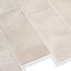 vidaXL Subway flise 10 pcs Beige marmor 29.4 x 21.4 cm