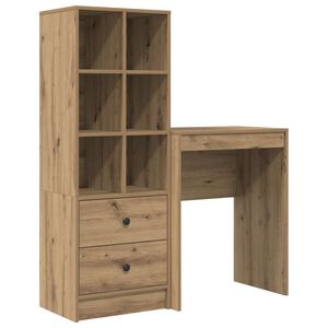 vidaXL Bord Artisan Egetr&aelig; 105,5 x 34 x 127 cm 2 stk.