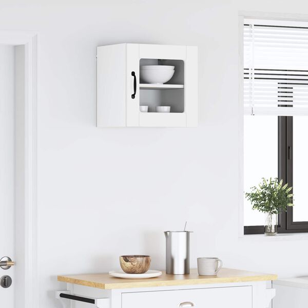 vidaXL K&oslash;kkenskab H&oslash;j gloss hvid 40 x 31 x 40 cm Konstrueret tr&aelig;