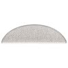 vidaXL selvkl&aelig;bende trappem&aring;tter 15 stk. 56x17x3 cm sisal-look platina