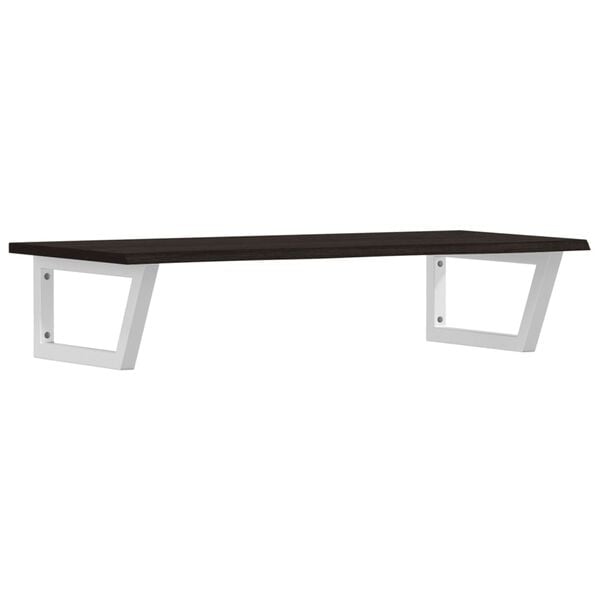 vidaXL badev&aelig;relseshylde st&aring;l og massivt egetr&aelig;