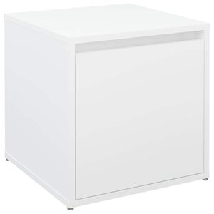 vidaXL opbevaringsskab 40,5x40x40 cm konstrueret tr&aelig; hvid