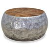 vidaXL sofabord aluminium teaktr&aelig; 60 x 60 x 30 cm