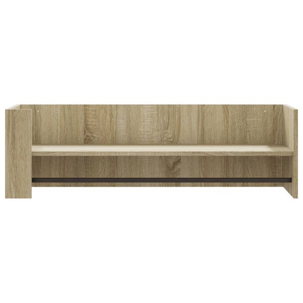 vidaXL væghylde 100x35x30,5 cm konstrueret træ sonoma-eg