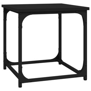 vidaXL sidebord 40x40x40 cm konstrueret tr&aelig; sort