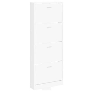 vidaXL skoskab 59x17x150 cm konstrueret tr&aelig; hvid