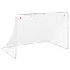 vidaXL fodboldm&aring;l hvid 122x81x81 cm st&aring;l