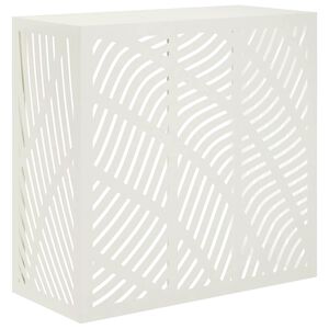 vidaXL Air Conditioner Cover Hvid 110 x 50 x 105 cm St&aring;l