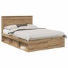 vidaXL Sengestel Artisan eg 140 x 190 cm Massiv fyrretr&aelig;