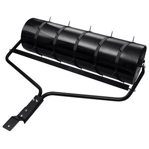 vidaXL Have gr&aelig;srulle med aerator klemmer &Oslash; 30 x 90 cm St&aring;l