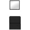 vidaXL Badeværelsesskab Sort eg 41 x 38,5 x 45 cm Konstrueret træ