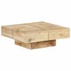 vidaXL sofabord 80x80x28 cm massivt mangotr&aelig;