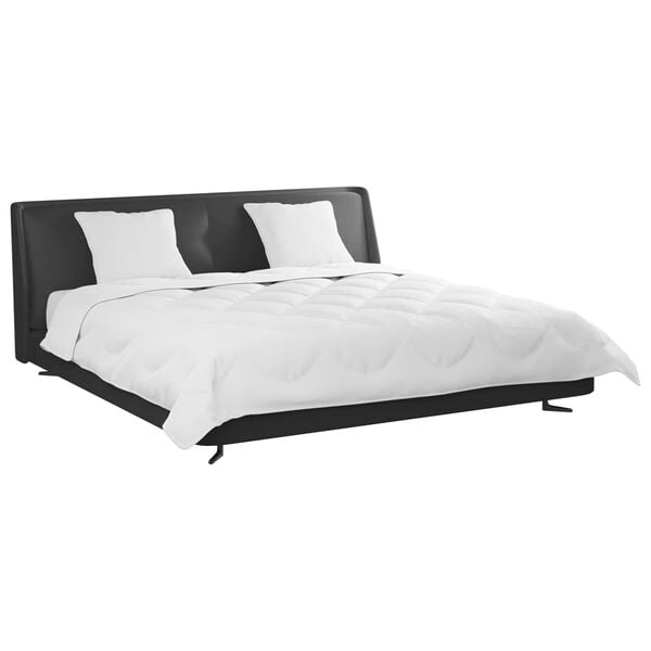 vidaXL Dyne med pude 3 pcs Hvid Mikrofiber