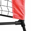 vidaXL Tennis Net Sort og r&oslash;d 301 x 90,5 x 87 cm Polyester