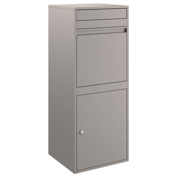 vidaXL Pakke drop boks med d&oslash;r Rusten 41 x 38 x 103 cm Cortenst&aring;l