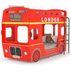 vidaXL k&oslash;jeseng 90x200 cm MDF London-bus r&oslash;d