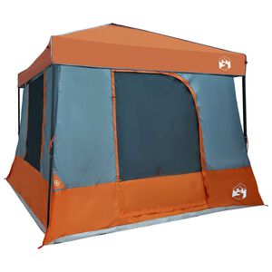 vidaXL Camping Telt S&aelig;t 2 stk. 6-personers Gr&aring; og orange