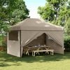 vidaXL Party Tent Gr&aring;brun 279 x 410 x 315 cm Oxford stof