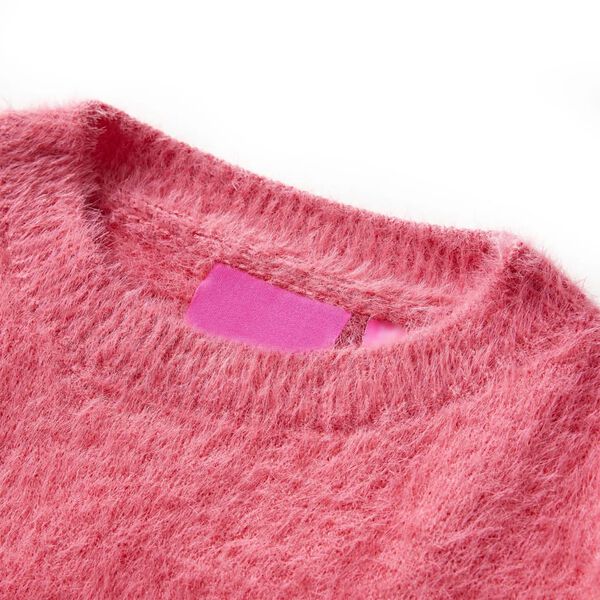 Sweater til b&oslash;rn str. 140 strikket pink