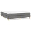 vidaXL Boxspring sengeramme 160x200 cm stof m&oslash;rkegr&aring;