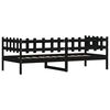 vidaXL daybed 80x200 cm massivt fyrretræ sort