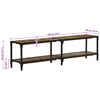 vidaXL tv-bord 150x30x41 cm massivt genbrugstræ