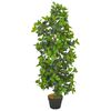 vidaXL kunstig plante laurb&aelig;rtr&aelig; med utepotte gr&oslash;n 120 cm