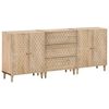 vidaXL skabe 3 stk. 60x33x75 cm massivt mangotr&aelig;