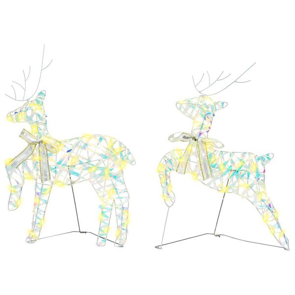 vidaXL LED Rendyr med 40 LED'er 2 pcs Varm hvid PET