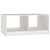 vidaXL sofabord 75x50x33 cm massivt fyrretr&aelig; hvid