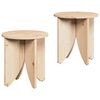 vidaXL Sofabord 2 stk. Naturfarvet 41,5 x 41,5 x 44 cm