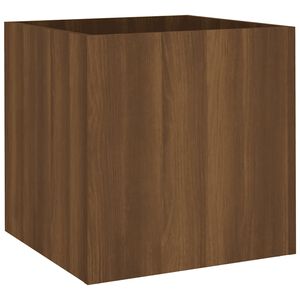 vidaXL plantekasse 40x40x40 cm konstrueret tr&aelig; brun egetr&aelig;sfarve