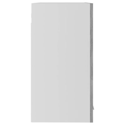 vidaXL vægskab med glaslåger 60x31x60 cm spånplade betongrå