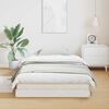 vidaXL Gulv seng ramme Hvid 90 x 210 cm Massivt fyrretr&aelig;