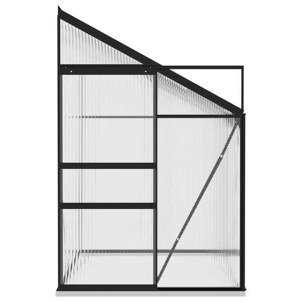 vidaXL drivhus 3,97 m&sup3; aluminium antracitgr&aring;