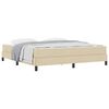 vidaXL Box spring seng Creme 180 x 200 cm Stof