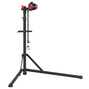 vidaXL reparationsstativ til cykler 92-152 cm foldbart st&aring;l r&oslash;d