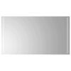 vidaXL LED badev&aelig;relsesspejl Transparent 90 x 50 cm h&aelig;rdet glas