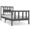 vidaXL sengeramme 90x190 cm Single massivt tr&aelig; gr&aring;
