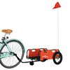 vidaXL cykeltrailer oxfordstof og jern orange