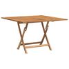 vidaXL foldbart havebord 110x110x75 cm massivt teaktr&aelig;