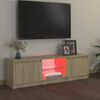 vidaXL tv-bord med LED-lys 120x30x36 cm sonoma-eg